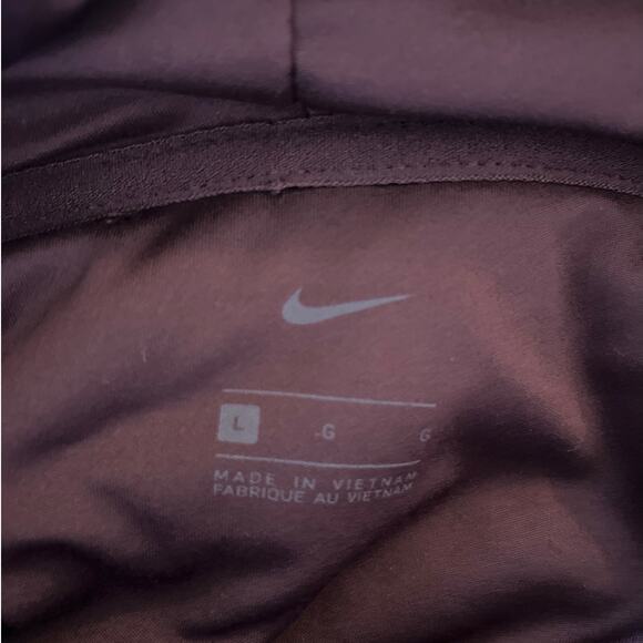 Nike Womens Sherpa Thermal Fleece Training Hoodie Size L Dark Cherry Cozy Warm - Picture 4 of 8